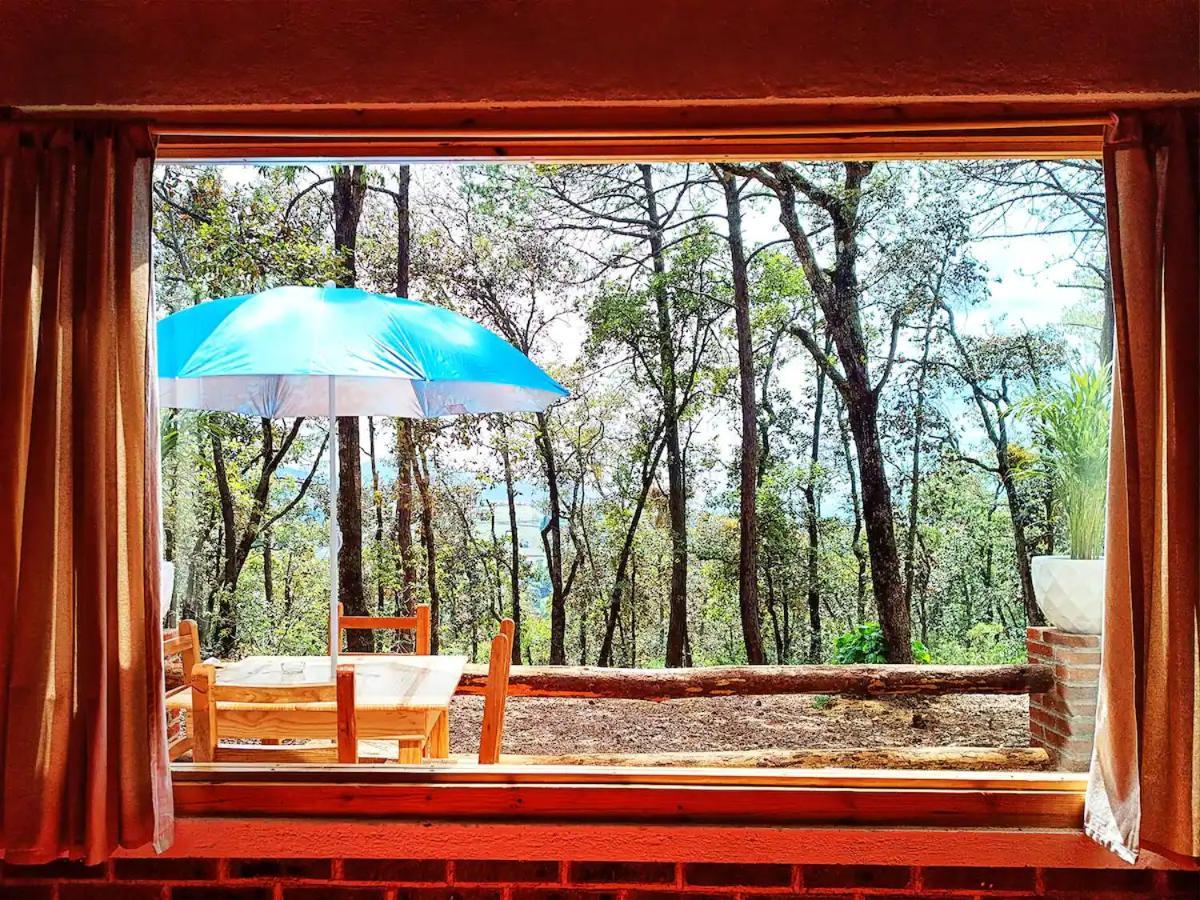 Cabana Para Pareja En El Bosque Ib Acaxochitlan Bagian luar foto