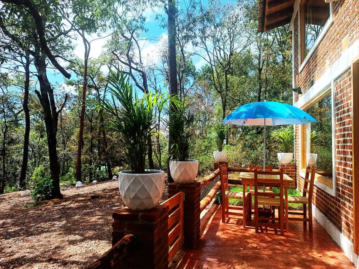 Cabana Para Pareja En El Bosque Ib Acaxochitlan Bagian luar foto